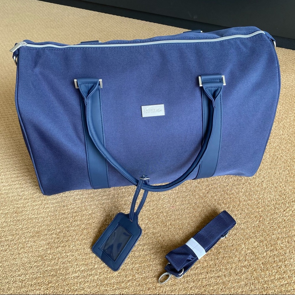 Navy Lacoste Duffel bag new